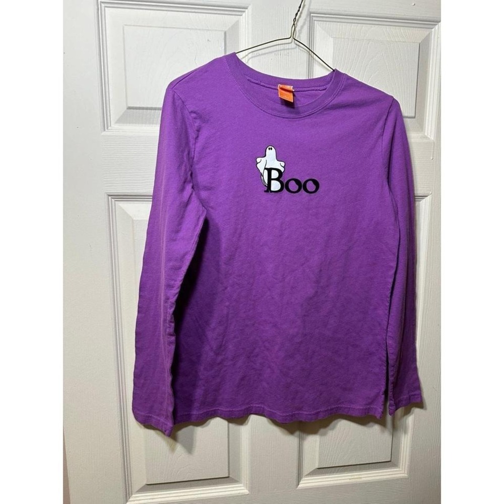 Y2K Halloween ghost shirt with spooky graphic and long - Picture 1 of 4